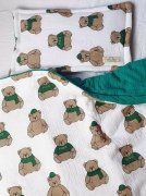 Set chăn ga gối đệm bằng vải muslin vải xô mềm mại